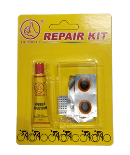Repair Kit - 6x15mm Cold Patches, 10ml Rubber Solution & Metal Grater