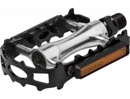 PEDALS, MTB, ALLOY,  9/16&quot; axle, Toe Clip &amp; Strap compatible (But not inc)