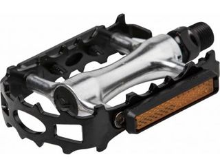 PEDALS, MTB, ALLOY,  9/16" axle, Toe Clip & Strap compatible (But not inc)