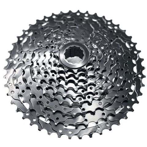 Cassette, Mod.CS-M350-9, for 9 speed,  11-46T, black., Quality Tektro part