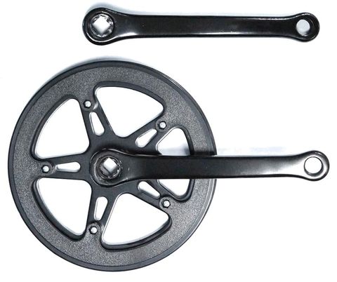 152mm x 3/32 x 40T Junior Chainwheel Set - Diamond Taper, Double Plastic Guard, Black
