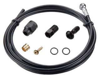 Tektro/TRP Banjo hose kit - 5.5mm - w/banjo unit kit - Kevlar hose - Length 1800mm - Black