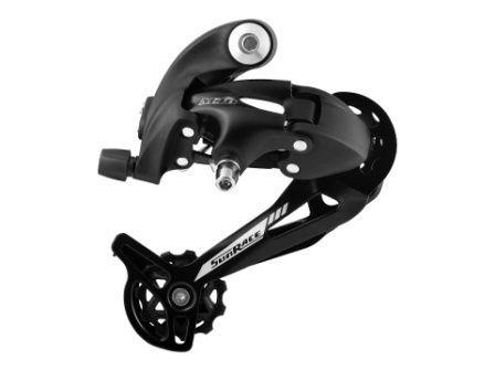 REAR DERAILLEUR - 7/8 Speed, Long Cage for 11-34T Cassette, without Bracket, for MTB, Mega Pulley, BLACK