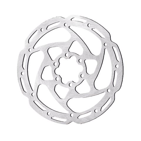 DISC ROTOR - Tektro 6 Bolt, 180mm, Includes Bolts, 1.8mm thickness, Excellent Heat Tolerance & Dispersion TR52  for 2 piston brakes