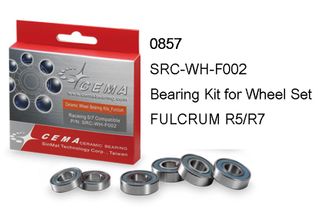 Ceramic Bearing Kit for wheel set, Fulcrum R5/R7. Mod.SRC-WH-F002, 5S-6901LLB x 2, 5S-6001LLB x 4, Quality Cema product