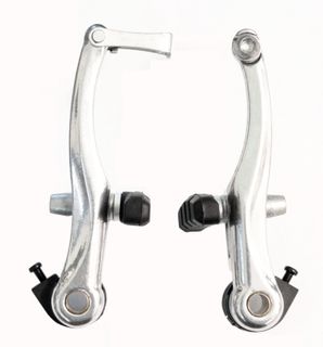 BRAKE   V Brake Set, 110mm Arms, Alloy, Dual Spring Tension, SILVER (Front & Rear)