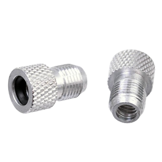 SILVER ALLOY VALVE ADAPTOR  F/V to A/V, 14mm Long  (Bag of 2)