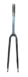 700/622 - O.D. 25.4mm, I.D. 22.2mm - Chrome Plated Threaded Steel Racer Fork, 46mm Clearance