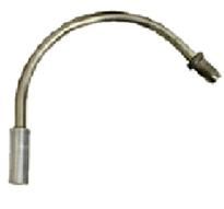 CABLE GUIDE - 110 Degree Angle Noodle, For V Brake, Stainless Steel, SILVER (Sold Individually)