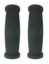 Grips ,125mm, Foam w/PVC inner, Black, Pair in sealed bag, no header card