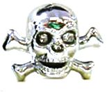 VALVE CAP SKULL SILVER NZ-KULO
