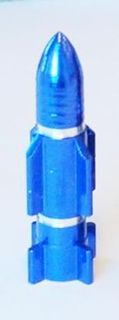 Valve Cap ATOMIC Rocket Blue, A/V (sold individually)