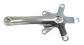 110mm BCD & 155mm Length - Right Crank Arm - Polished Silver Alloy