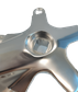 110mm BCD & 155mm Length - Right Crank Arm - Polished Silver Alloy