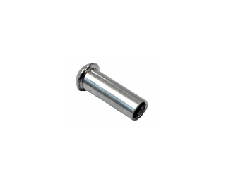 CABLE END - Inner Wire End Cap, 1.2mm-1.8mm Dia, SILVER (Bag of 50)