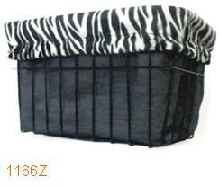 BASKET LINER - Cruiser Candy, Double Sided with Draw String, L:33 x W:23 x H:31cm WHITE ZEBRA Design (special pricing, we are making room to expand our ranges)