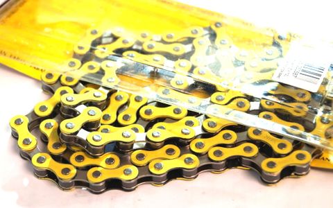 CHAIN  1/2 x 1/8 x 112L, Single Speed, Nickel, YELLOW (YBN S-410)