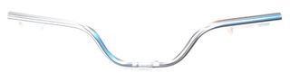 HANDLEBAR  25.4mm, 62cm Wide, 100mm Rise, Alloy  SILVER