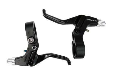 BRAKE LEVER - Tektro Brake Levers, 2 Finger Type, Works With Linear, Caliper, Cantilever & U Brakes, ALL BLACK (Sold In Pairs) (316AG)