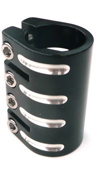 Scooter Clamp QUAD   31.8mm ,  BLACK