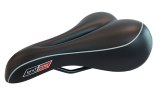 240 x 170mm Ladies Saddle - O-Zone Gel & Plush Foam, Cut-out, Velo Endzone VL4110