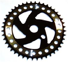 CHAIN RING  1/2 x 1/8 x 44T, Steel  BLACK