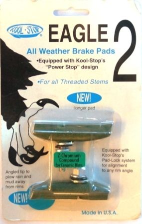 BRAKE PADS - KOOL STOP  EAGLE 2 CERAMIC THREADED  KSE2TC