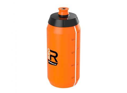 WATER BOTTLE, SENSATIONAL - wide mouth - easy squeeze - high flow - lightweight  ORANGE  550ml  Screw-On Cap Professional type - Quality Polisport product
