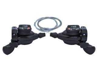 SHIFTER SET - Right Hand 9 Speed, Left Hand 3 Speed, Thumb Tap Dual Trigger, Black