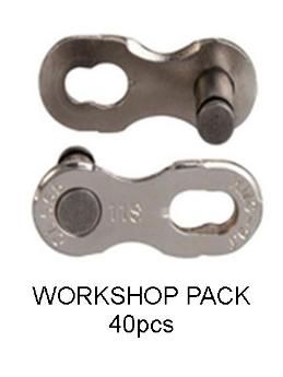 Connecting Link for 11 Speed, KMC, SILVER 40pcs for  WORKSHOP