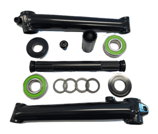 3 Piece BMX Crankset - 175mm, 19 x 8T - MID Type, Sealed Bearing