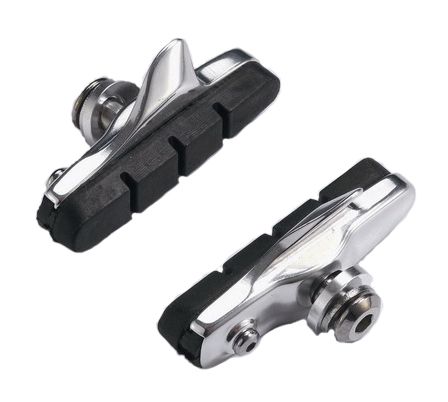 BRAKE SHOES, SCS, Cartridge Brake Shoes, Shimano Compatible, 55mm, CNC cartridge type, Rubber with ceramic fibre material(Sold in Pairs) Super Stopping POWER !
