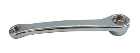 170mm - Left Diamond Taper Crank Arm - 30mm Offset, Chrome Plated Steel