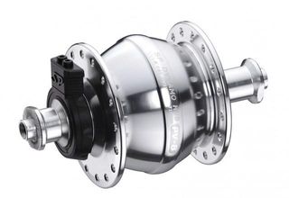 DYNAMO HUB  Shutter Precision, PV-8. 6V 3W Output, Front,  32H, Non Disc, Standard QR,   SILVER