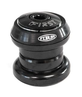 Headset 1 1/8 Black, threadless, for BMX/Freestyle, hollow cap, Quality "FIRST" product, ball retainer type, Dia.28.6mm/34mm/30mm