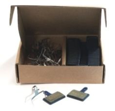 DISC BRAKE PAD for Shimano Deore Mechanical, BP-10, with springs (Brakco), 25 PAIRS for workshop (Semi Metalic)