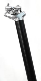 SeatPost, MICRO ADJUST Dual Bolt, 27.2 x 400mm, 12mm Offset, Alloy BLACK