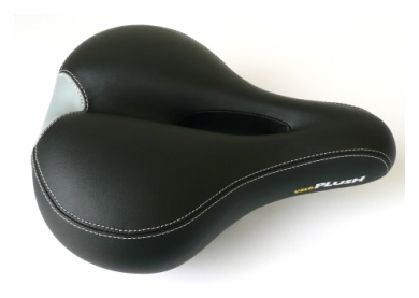Saddle, extreme comfort, memory foam, with o-zone cut out, 260 x 200mm black, Quality Velo manufactured product