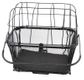 BASKET - Large REAR - Pet Carrier, Q/R Base, Includes Dome wire "clip in" Lid, Padded Base & Anchor Strap, 40cm x 30cm x 35cm