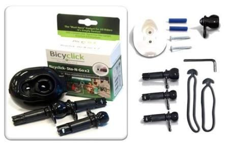 Bicyclick Sto-n-go x 2, base and 3 bar end plugs