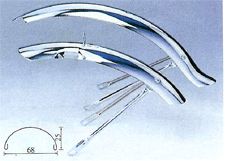 MUDGUARD SET  20, Front & Rear for Hi-Riser, Steel C.P.
