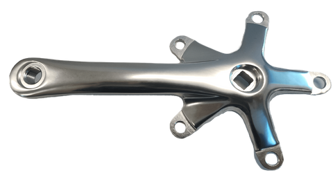 130mm BCD & 130mm Length - Right Crank Arm - Polished Silver Alloy