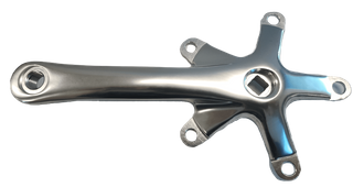 130mm BCD & 130mm Length - Right Crank Arm - Polished Silver Alloy