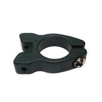 CLAMP - 28.6mm - Rear Carrier/Seatpost Clamp - With Additional Nodes (5mm) To Attach Rear Carrier - BLACK