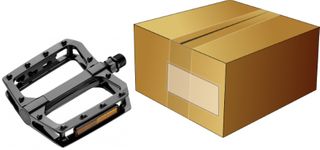 PEDALS  9/16" BMX Platform Pedal, one pc alloy, BLACK, Box qty 6