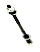 AXLE - Rear, 3/8" x 26T x 180mm, With Cone & Nut