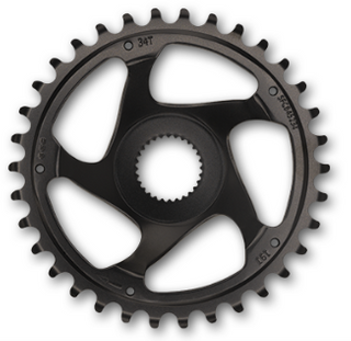 Chainring,  Compat. Bosch G4, 11/128" x 34T Quality KMC product - Direct Mount 52mm chain line