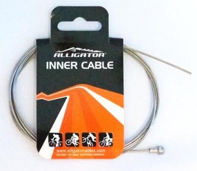 Cable, Alligator ROAD Brake Inner '31 STRAND Superior Shine Slick' Stainless 1.5mm x 1700mm (Shimano/Sram)