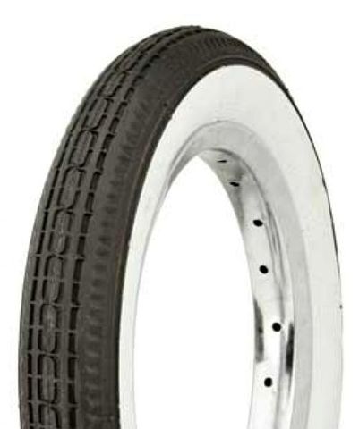 TYRE  12.1/2 x 2.1/4  BLACK with WHITEWALL (54-203)
