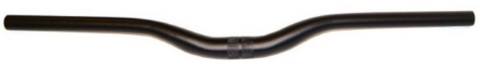 HANDLEBAR  31.8mm, 68cm Wide, 30mm Rise, 10 Deg Sweep, Butted Alloy, MTB  BLACK